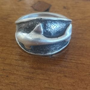 Sterling Silver Shark Ring